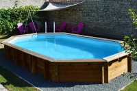 Овальный деревянный бассейн 637x412x133 см SAFRAN GRE 790089 Овальный деревянный бассейн 637x412x133 см SAFRAN GRE 790089